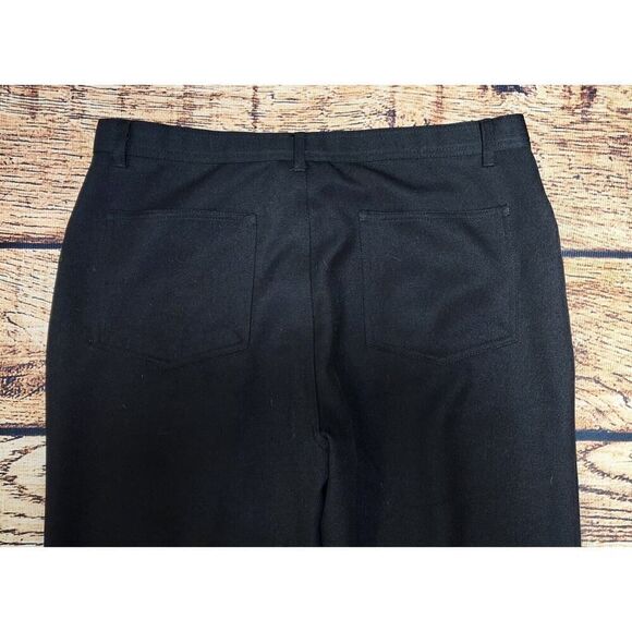 Vintage JOHN BLAIR Mens Pants 38x30 Black Slacks Polyester Western Stitch Pocket - Picture 7 of 9